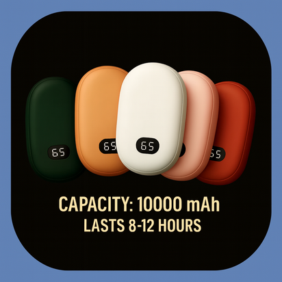 10000mAh - Premium Hand Warmer & Power Bank